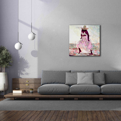 Image of 'Her Colorful Dance II' by Alonzo Saunders, Giclee Canvas Wall Art,37 x 37