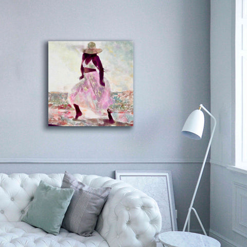 Image of 'Her Colorful Dance II' by Alonzo Saunders, Giclee Canvas Wall Art,37 x 37