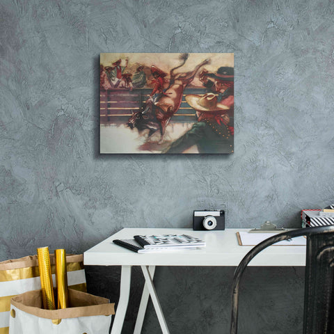 Image of 'The Rodeo' by Bruce Dean, Giclee Canvas Wall Art,16x12