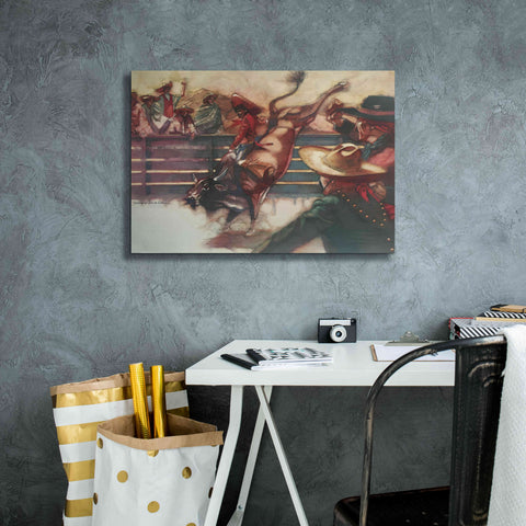 Image of 'The Rodeo' by Bruce Dean, Giclee Canvas Wall Art,26x18