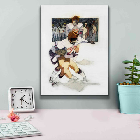 Image of 'The Tackle' by Bruce Dean, Giclee Canvas Wall Art,12x16