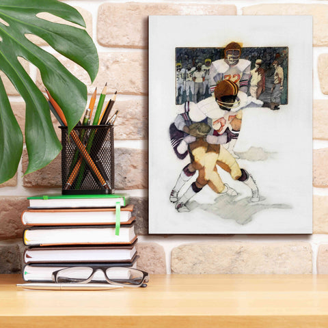 Image of 'The Tackle' by Bruce Dean, Giclee Canvas Wall Art,12x16