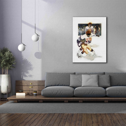 Image of 'The Tackle' by Bruce Dean, Giclee Canvas Wall Art,40x54