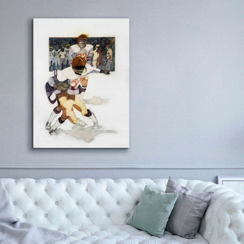 Image of 'The Tackle' by Bruce Dean, Giclee Canvas Wall Art,40x54