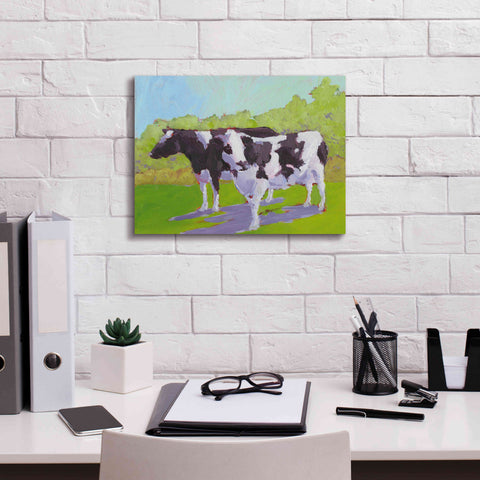 Image of 'Pasture Cows II' by Carol Young, Giclee Canvas Wall Art,16x12