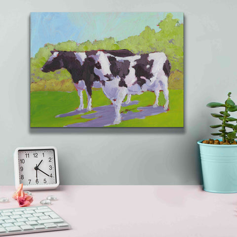 Image of 'Pasture Cows II' by Carol Young, Giclee Canvas Wall Art,16x12