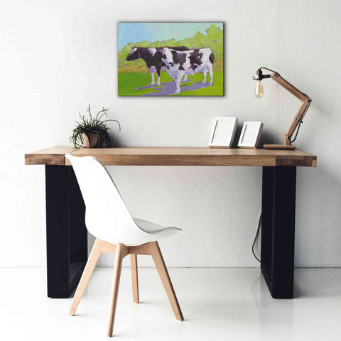 Image of 'Pasture Cows II' by Carol Young, Giclee Canvas Wall Art,26x18