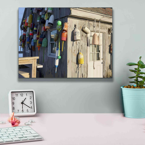 Image of 'Hut on Badgers Island I' by Emily Kalina, Giclee Canvas Wall Art,16x12