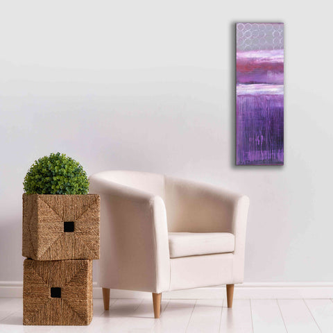 Image of 'Purple Rain I' by Erin Ashley, Giclee Canvas Wall Art,12 x 36