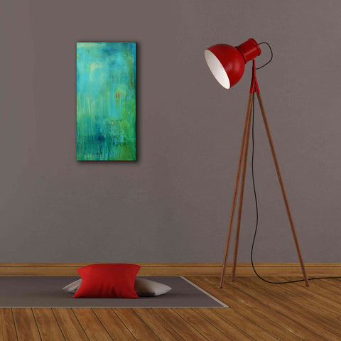 Image of 'Blue Mountain Rain II' by Erin Ashley, Giclee Canvas Wall Art,12 x 24