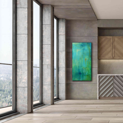 Image of 'Blue Mountain Rain II' by Erin Ashley, Giclee Canvas Wall Art,30 x 60