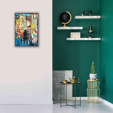 Image of 'Collage Head' by Erin Ashley, Giclee Canvas Wall Art,18x26