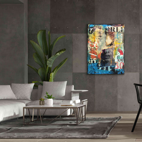 Image of 'Collage Head' by Erin Ashley, Giclee Canvas Wall Art,40x54