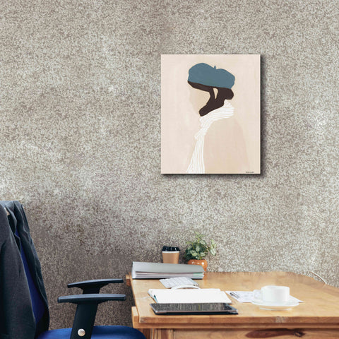 Image of 'Blue Beret' by Megan Galante, Giclee Canvas Wall Art,20 x 24