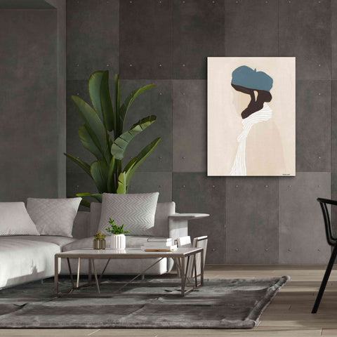Image of 'Blue Beret' by Megan Galante, Giclee Canvas Wall Art,40 x 54