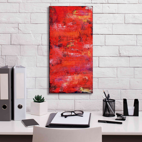 Image of 'Red Door I' by Erin Ashley, Giclee Canvas Wall Art,12 x 24