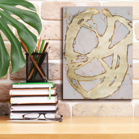 Image of 'Ace of Spades in Gold II' by Erin Ashley, Giclee Canvas Wall Art,12 x 16
