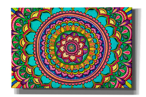 Image of 'Happy Dance Mandala' by Hello Angel, Giclee Canvas Wall Art