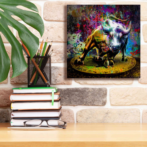 Image of 'Bitcoin Bull Market,' Canvas Wall Art,12x12