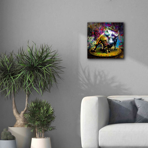 Image of 'Bitcoin Bull Market,' Canvas Wall Art,18x18