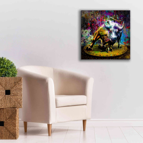 Image of 'Bitcoin Bull Market,' Canvas Wall Art,26x26