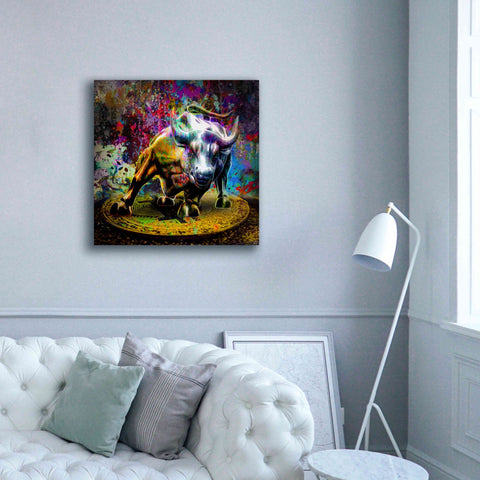 Image of 'Bitcoin Bull Market,' Canvas Wall Art,37x37