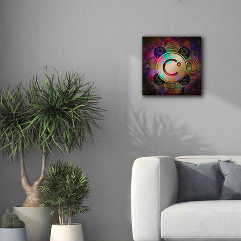 Image of 'CEL Celsius Network Crypto Pyramid,' Canvas Wall Art,18x18