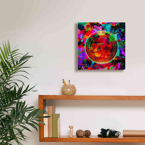 Image of 'HEX Crypto Color,' Canvas Wall Art,12x12