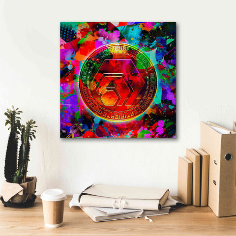 Image of 'HEX Crypto Color,' Canvas Wall Art,18x18