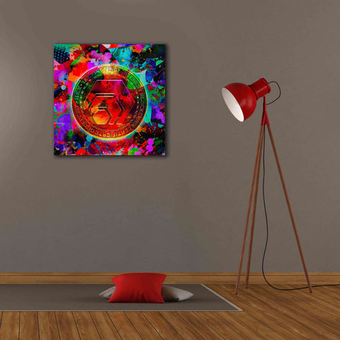 Image of 'HEX Crypto Color,' Canvas Wall Art,26x26