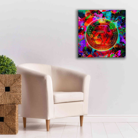 Image of 'HEX Crypto Color,' Canvas Wall Art,26x26