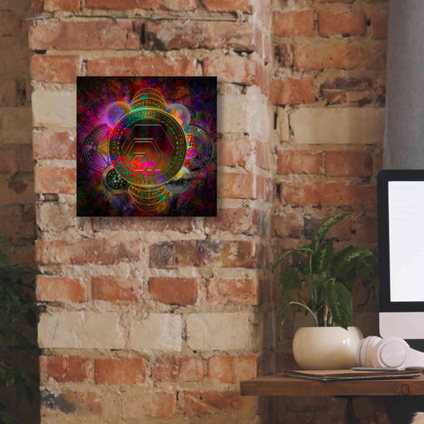 Image of 'HEX Crypto Pyramid,' Canvas Wall Art,12x12