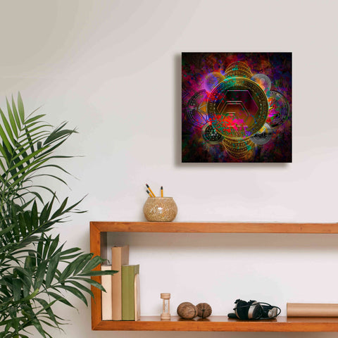 Image of 'HEX Crypto Pyramid,' Canvas Wall Art,12x12
