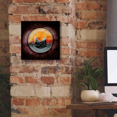 Image of 'XMR Monero Coin,' Canvas Wall Art,12x12