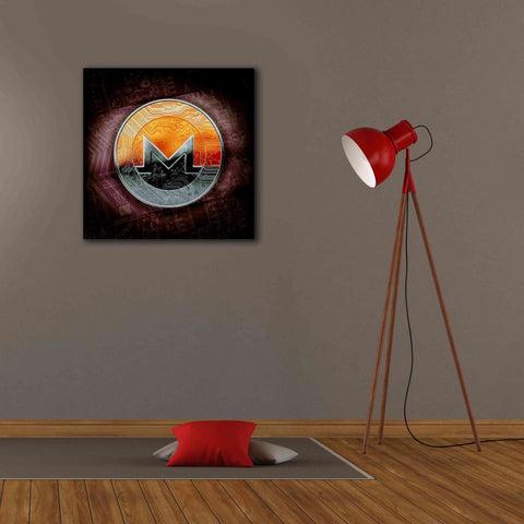 Image of 'XMR Monero Coin,' Canvas Wall Art,26x26