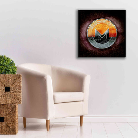 Image of 'XMR Monero Coin,' Canvas Wall Art,26x26