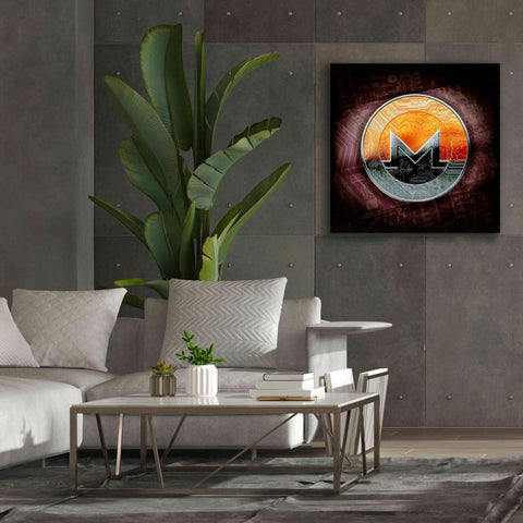 Image of 'XMR Monero Coin,' Canvas Wall Art,37x37