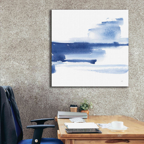 Image of 'Classic Blue III' by Chris Paschke, Giclee Canvas Wall Art,37x37
