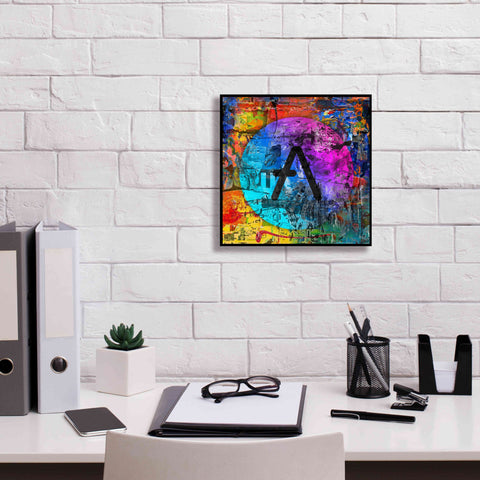 Image of 'Aave Crypto In Color' by Portfolio Giclee Canvas Wall Art,12x12