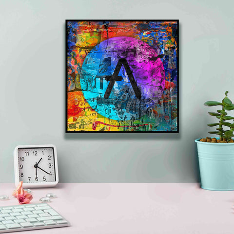 Image of 'Aave Crypto In Color' by Portfolio Giclee Canvas Wall Art,12x12