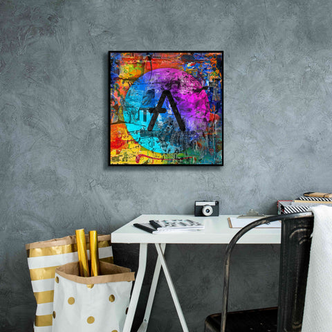 Image of 'Aave Crypto In Color' by Portfolio Giclee Canvas Wall Art,18x18