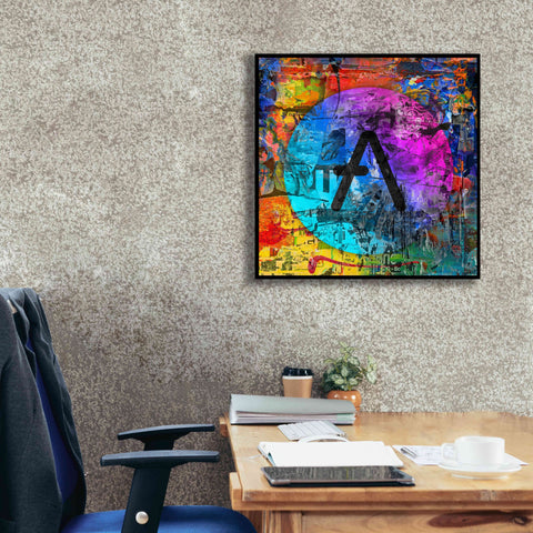 Image of 'Aave Crypto In Color' by Portfolio Giclee Canvas Wall Art,26x26