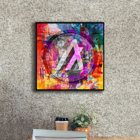 Image of 'Algo Algorand Crypto In Color' by Portfolio Giclee Canvas Wall Art,18x18