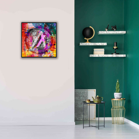 Image of 'Algo Algorand Crypto In Color' by Portfolio Giclee Canvas Wall Art,26x26