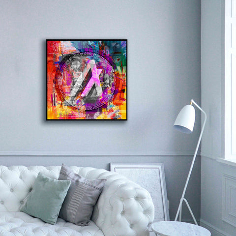 Image of 'Algo Algorand Crypto In Color' by Portfolio Giclee Canvas Wall Art,37x37