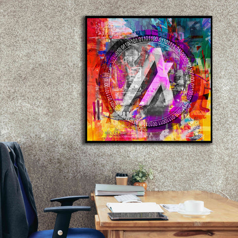 Image of 'Algo Algorand Crypto In Color' by Portfolio Giclee Canvas Wall Art,37x37