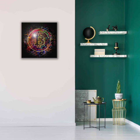 Image of 'Bitcoin Art' by Portfolio Giclee Canvas Wall Art,26x26
