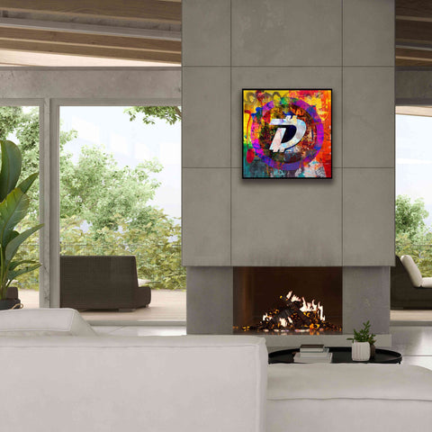Image of 'Dgb Digibyte Crypto In Color' by Portfolio Giclee Canvas Wall Art,26x26