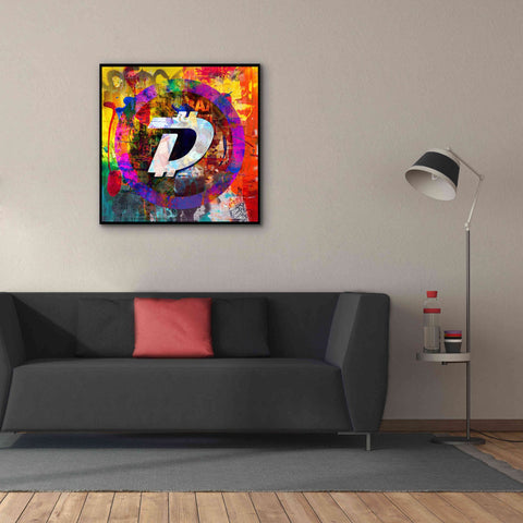 Image of 'Dgb Digibyte Crypto In Color' by Portfolio Giclee Canvas Wall Art,37x37