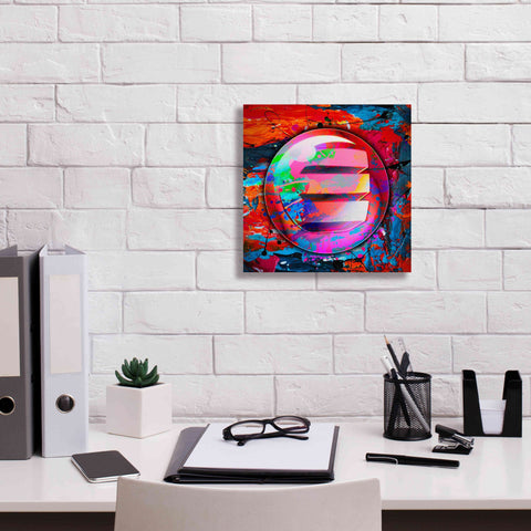 Image of 'Enj Enjin Crypto In Color' by Portfolio Giclee Canvas Wall Art,12x12